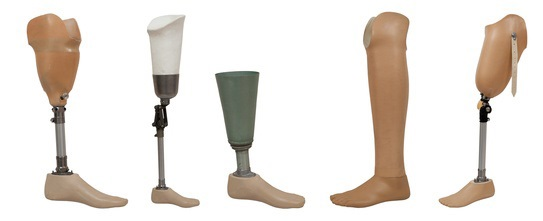 Artificial legs.